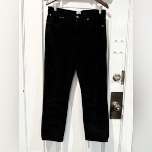J. Crew Black Corduroy Trousers